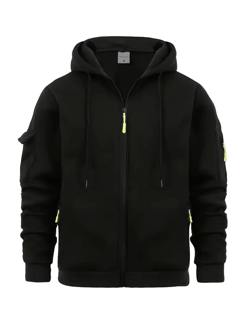 Sweat à Capuche Homme Moderne avec Poches