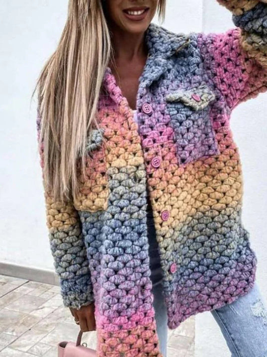 Cardigan épais doux avec poches et détails fantaisie - PanierRoyale