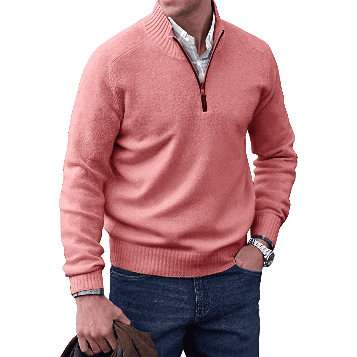Pull Cachemire Homme Chic – Col Montant et Doux