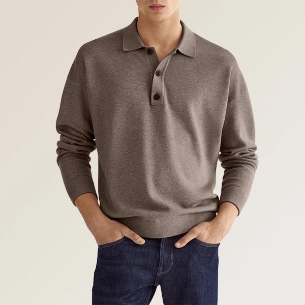 Polo Homme Manches Longues Confort et Élégant