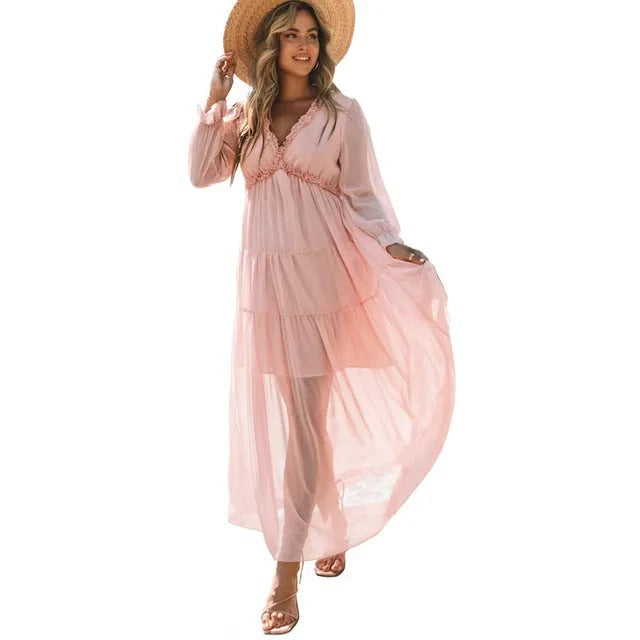 Robe Longue Été Floral pour Femme