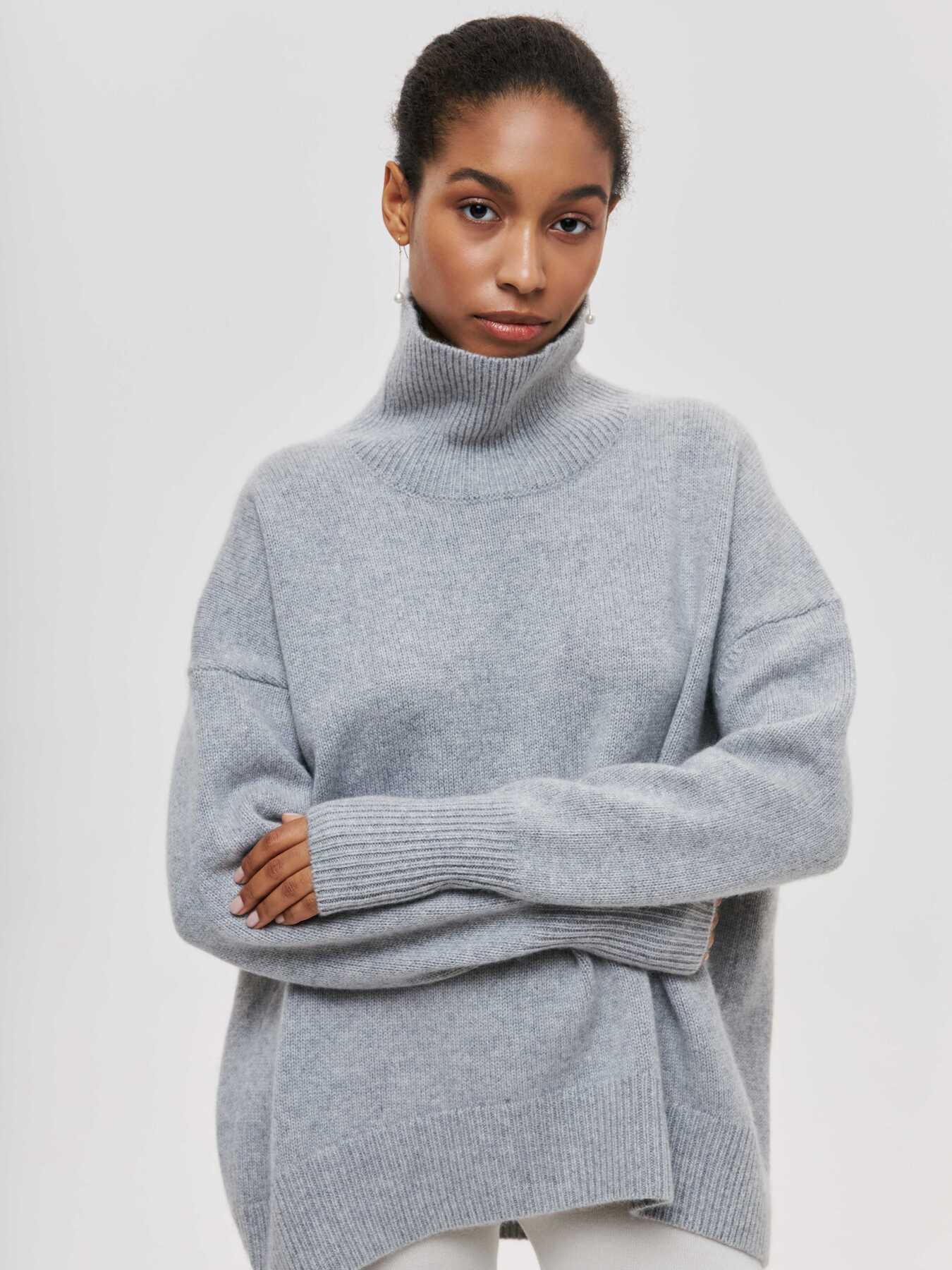 Pull Femme Tricoté Chaud et Doux