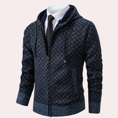 KEKOA - Cardigan à Capuche Tricoté Moderne pour Hommes