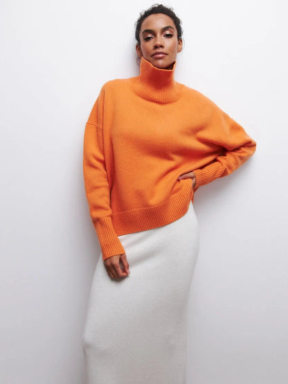 Pull Tricot Femme Col Montant - BerlinGlamour