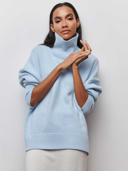 Pull Femme Tricoté Chaud et Doux