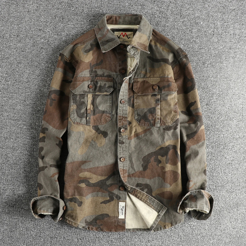 Chemise Cargo Homme Militaire Coton - BerlinGlamour