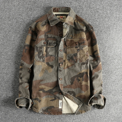 Chemise Cargo Homme Militaire Coton - BerlinGlamour