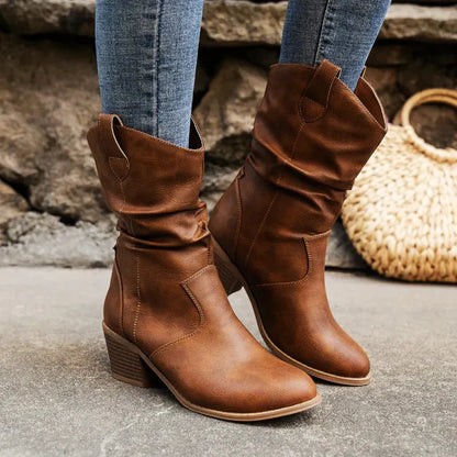 Bottes Femmes Élégantes à Talon Fin - PanierRoyale