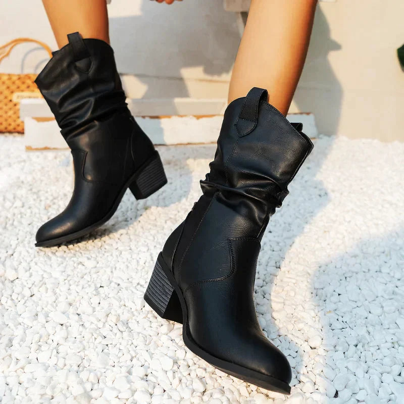Bottes Femmes Élégantes à Talon Fin