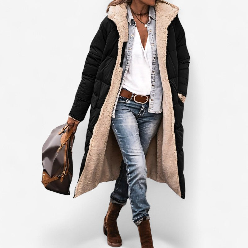 Veste Femme Chic avec Manches Longues et Poches Pratiques