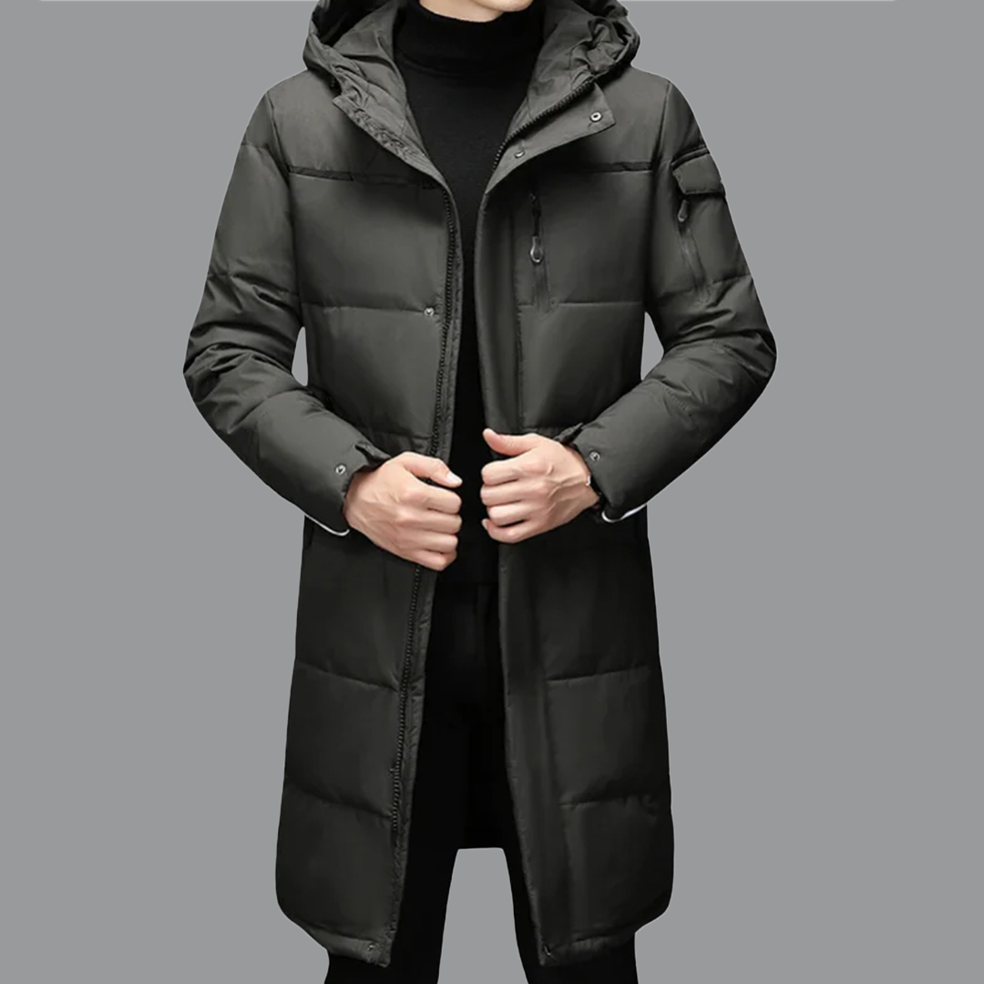 Manteau Homme Fourrure Douillet et Étanche pour Hiver