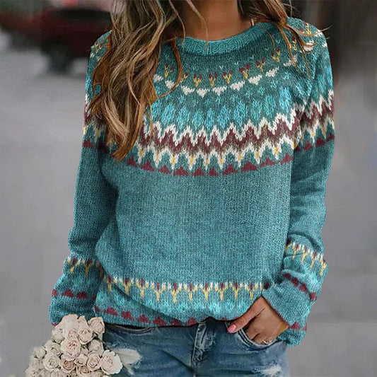 Pull Femme en Laine Bleu Marine - PanierRoyale