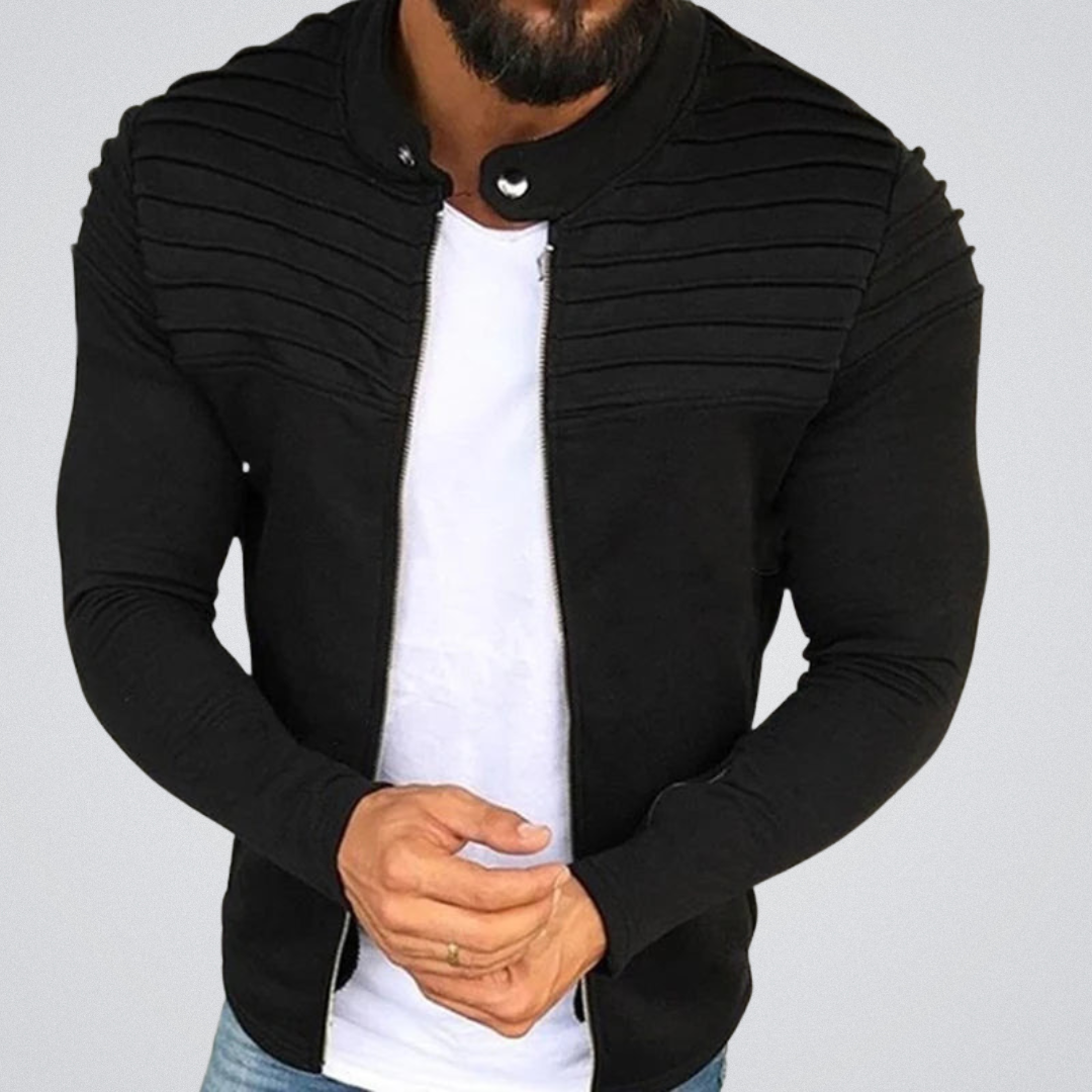 Veste Homme Slim Fit Élégante avec Pads d'Épaules - PanierRoyale