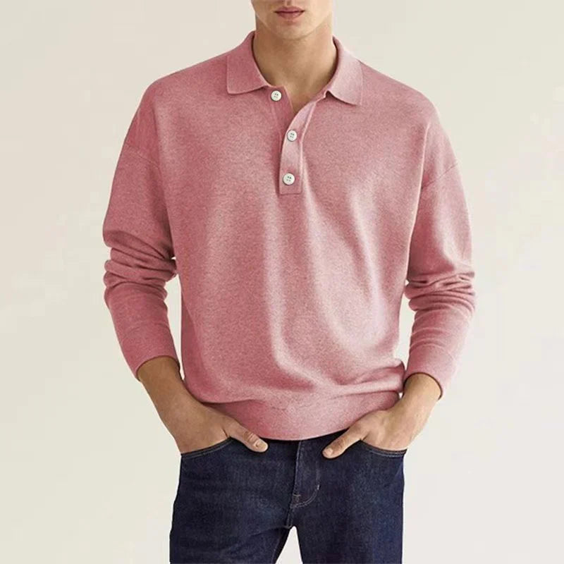 Polo Manche Longue Classique pour Homme