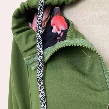 Leilani - Manteau d'hiver long et tendance avec capuche pour femme
