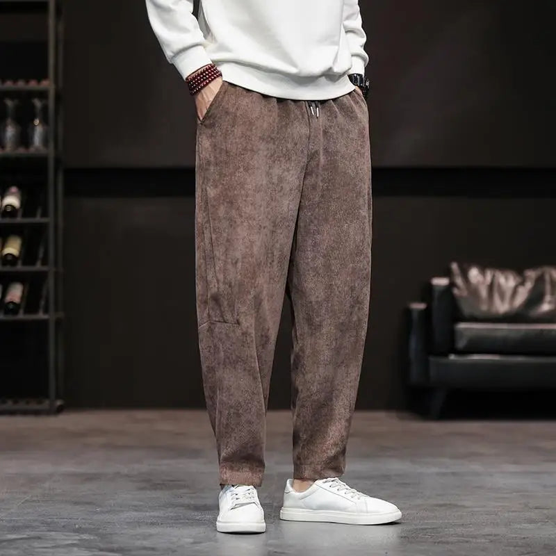 Pantalon Homme Décontracté Jambe Large