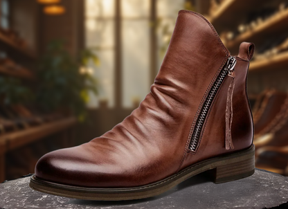 Bottes Chelsea Homme Élégantes en Cuir