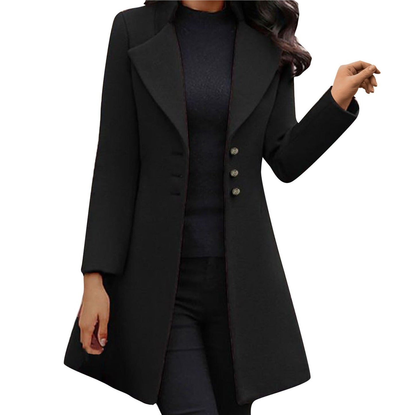Manteau Femme Élégant à Boutons - BerlinGlamour