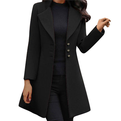 Manteau Femme Élégant à Boutons - BerlinGlamour