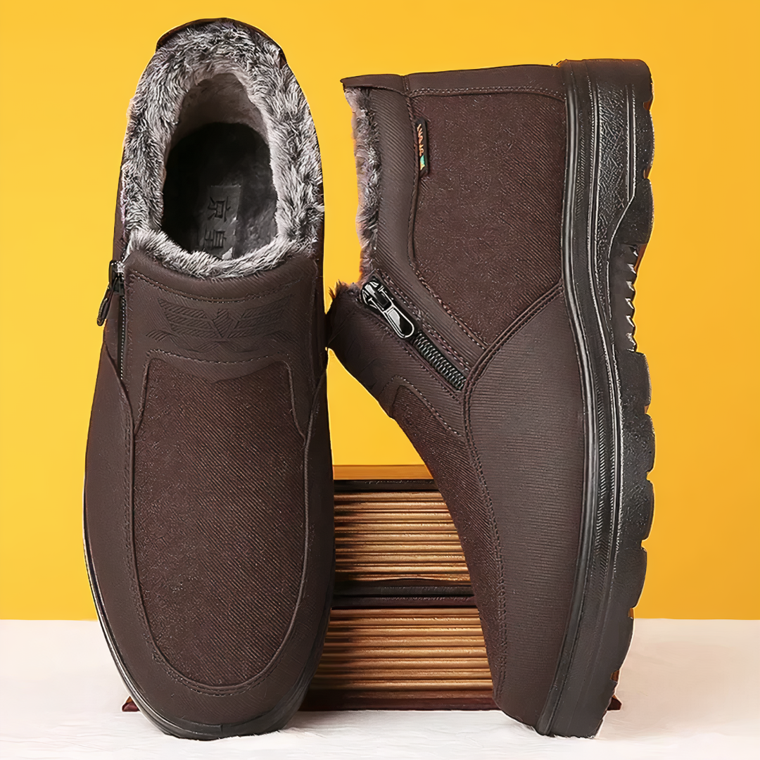Bottes Hiver Homme Décontractées avec Fermeture Éclair - PanierRoyale