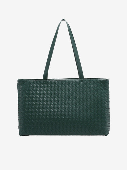 Sac à Main Grand Tote Femme en Cuir Végétal avec Fermeture Éclair