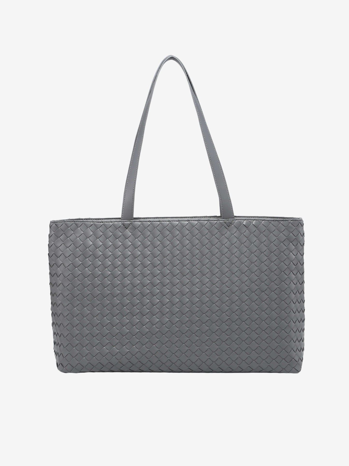 Sac à Main Grand Tote Femme en Cuir Végétal avec Fermeture Éclair
