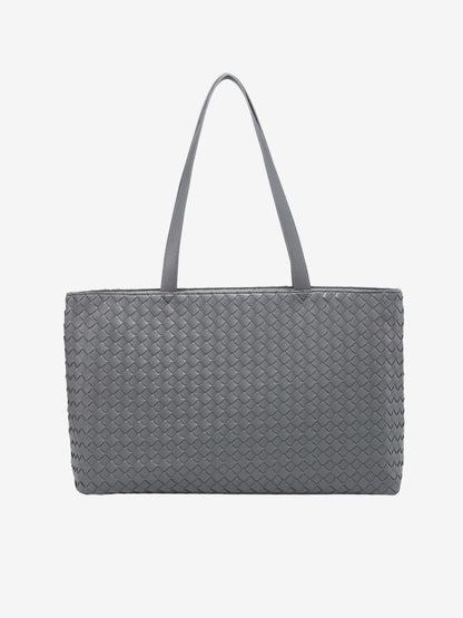 Sac à Main Grand Tote Femme en Cuir Végétal avec Fermeture Éclair
