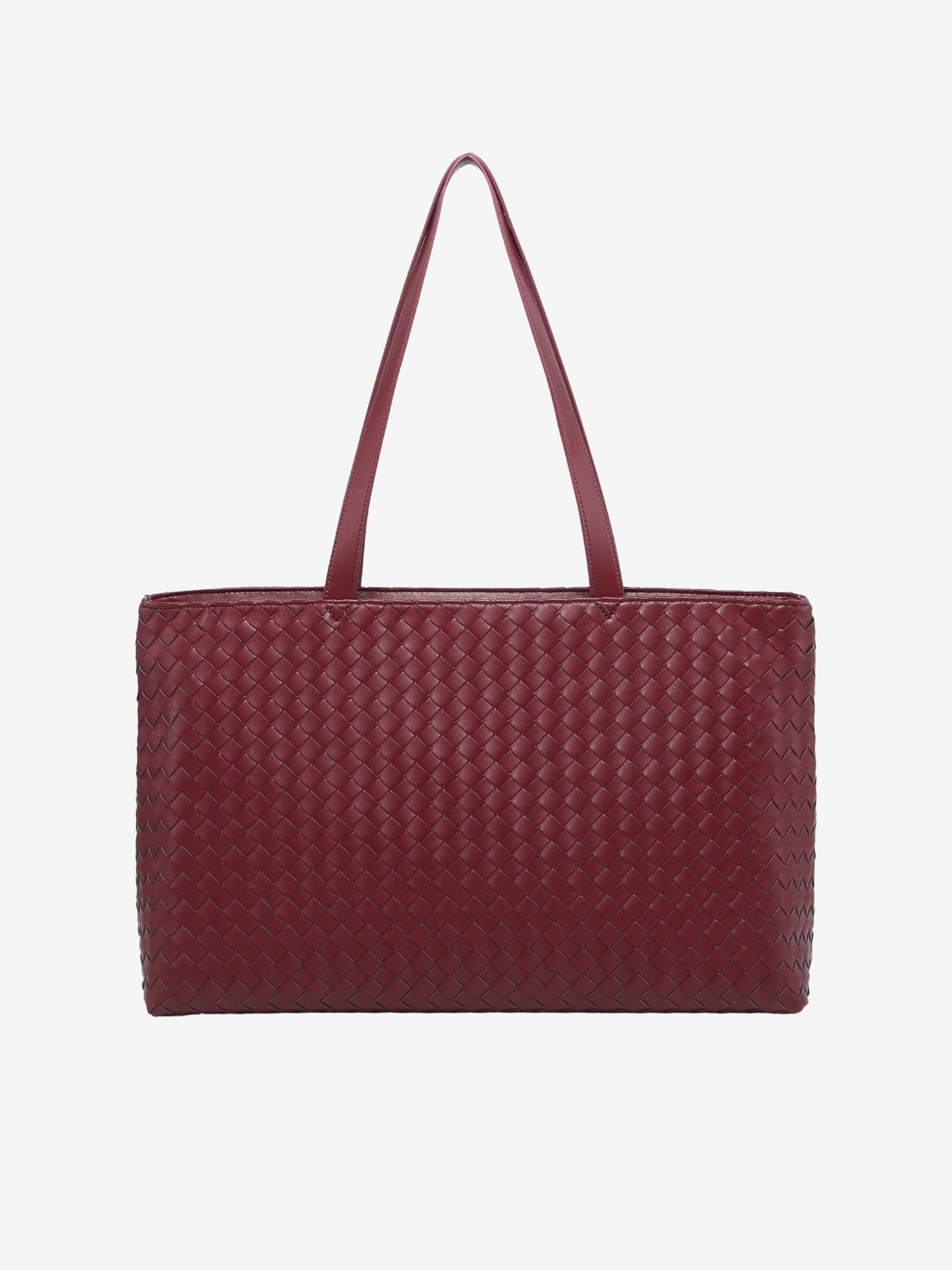 Sac à Main Grand Tote Femme en Cuir Végétal avec Fermeture Éclair