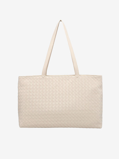 Sac à Main Grand Tote Femme en Cuir Végétal avec Fermeture Éclair