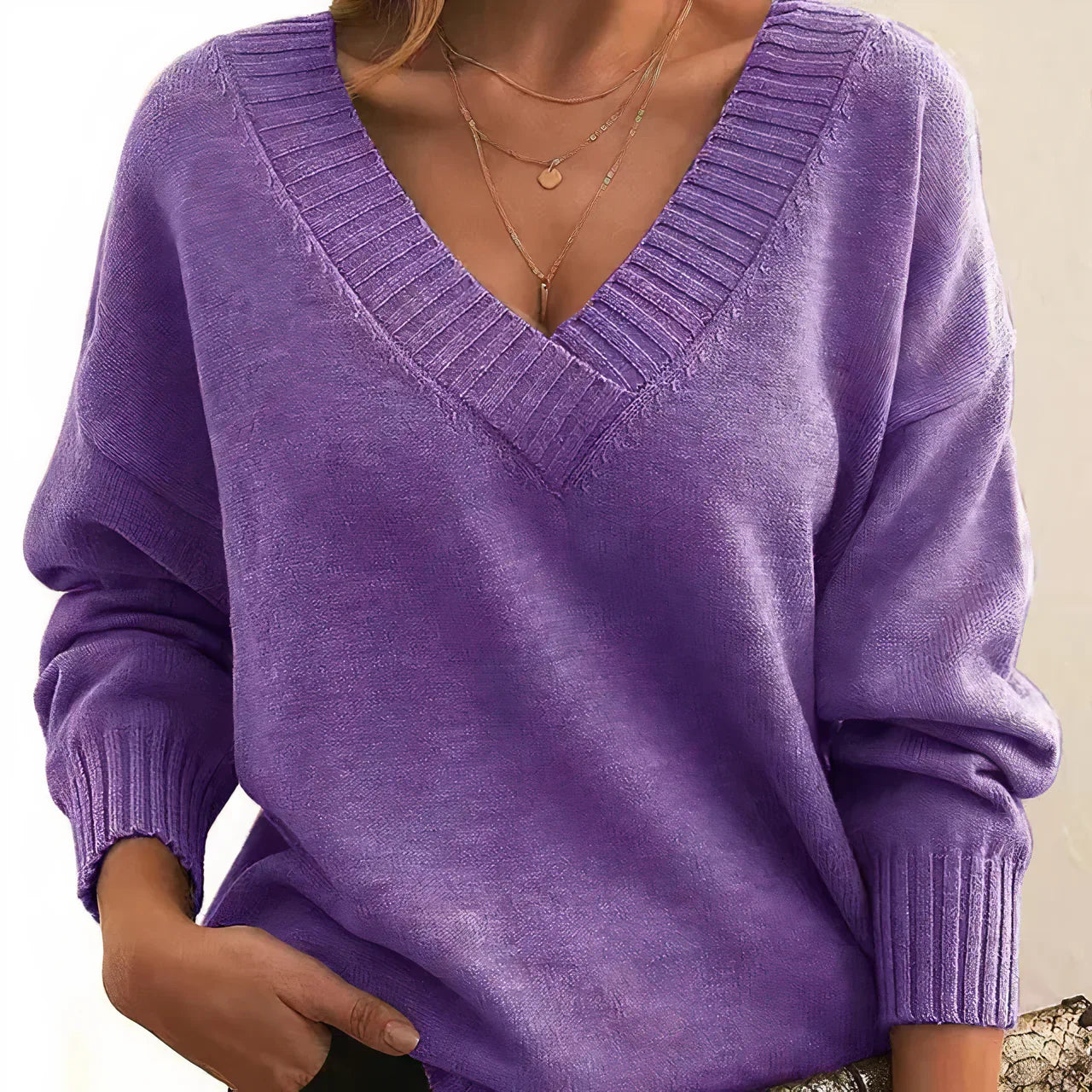 Pullover Femme à Manches Longues Confortable et Élégant