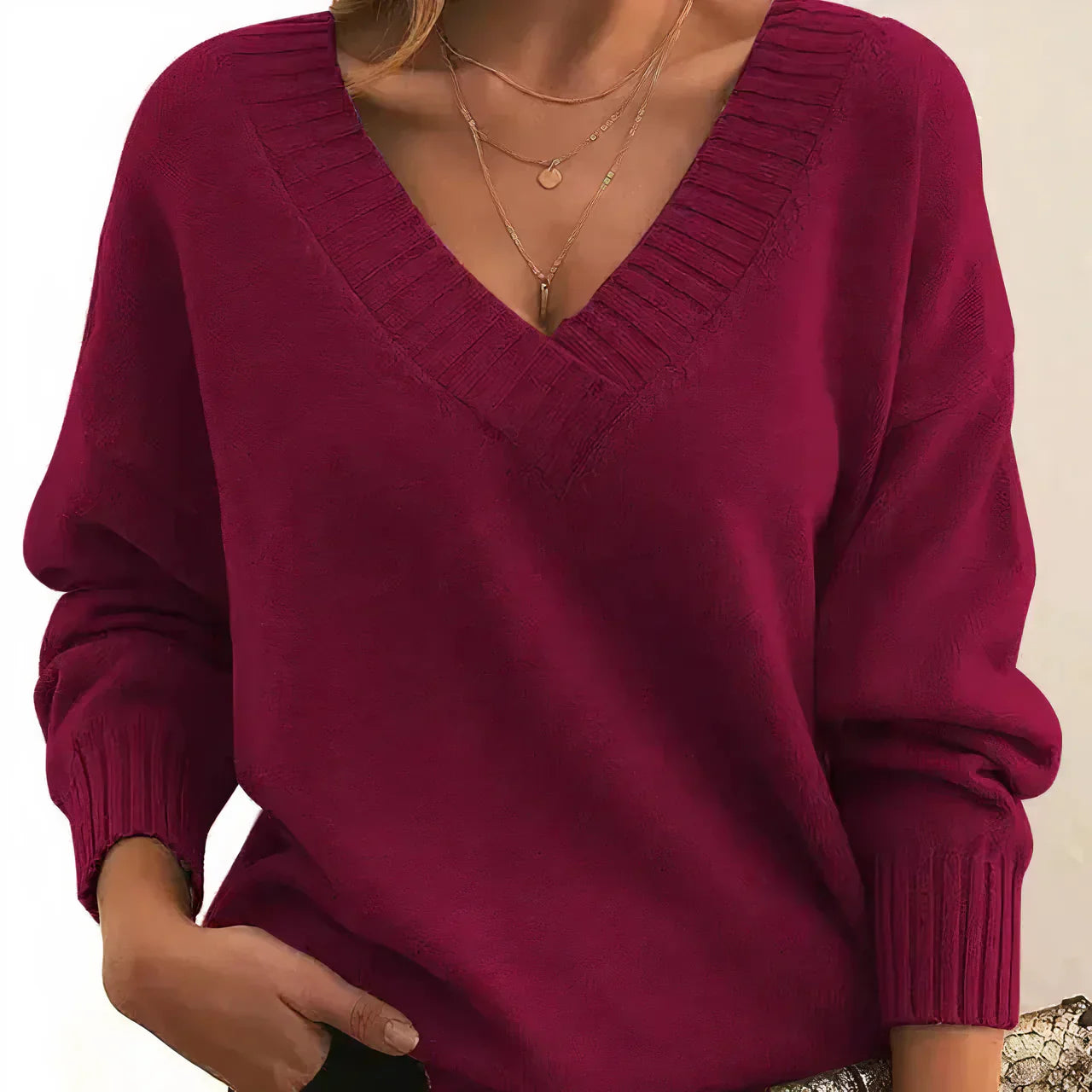 Pullover Femme à Manches Longues Confortable et Élégant