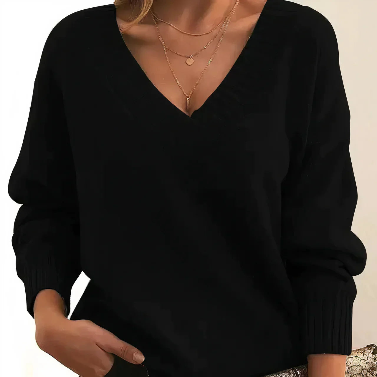 Pullover Femme à Manches Longues Confortable et Élégant - PanierRoyale