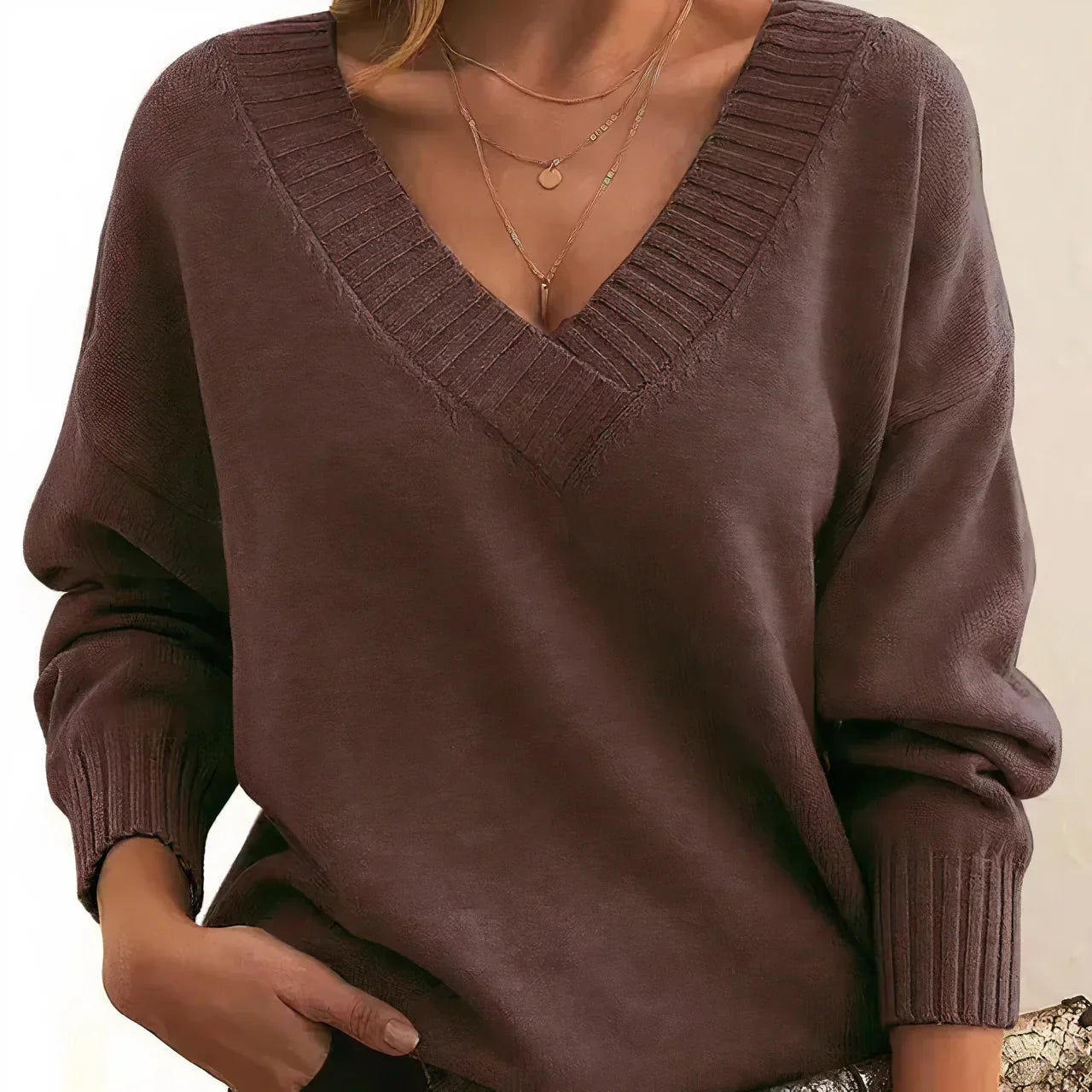 Pullover Femme à Manches Longues Confortable et Élégant