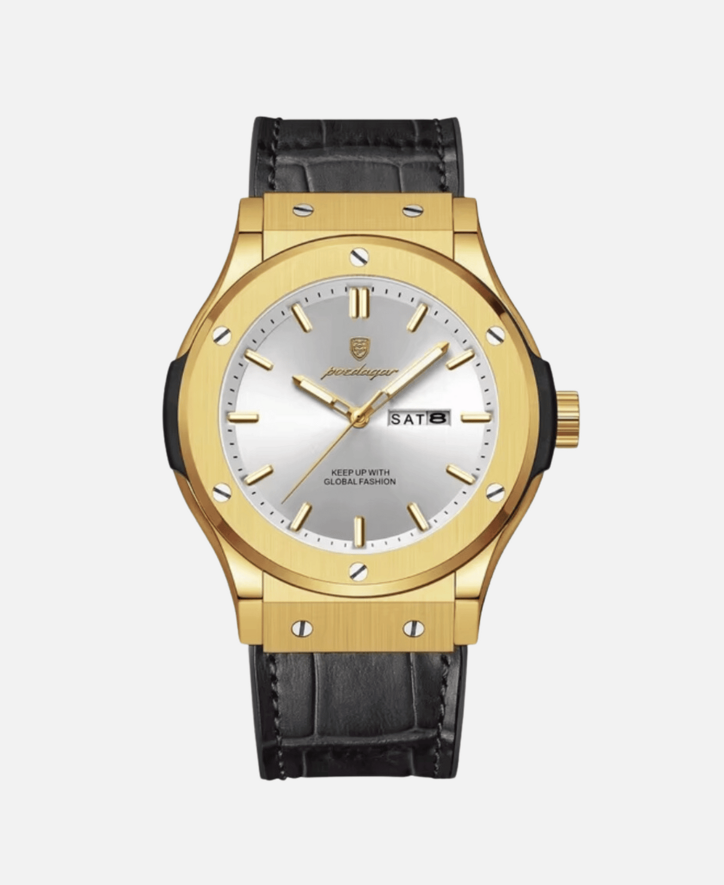 Montre Homme Classique Élégante Cuir