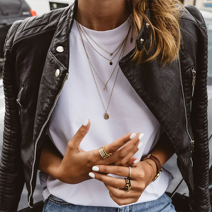 Veste En Cuir Pour Femme | Noire