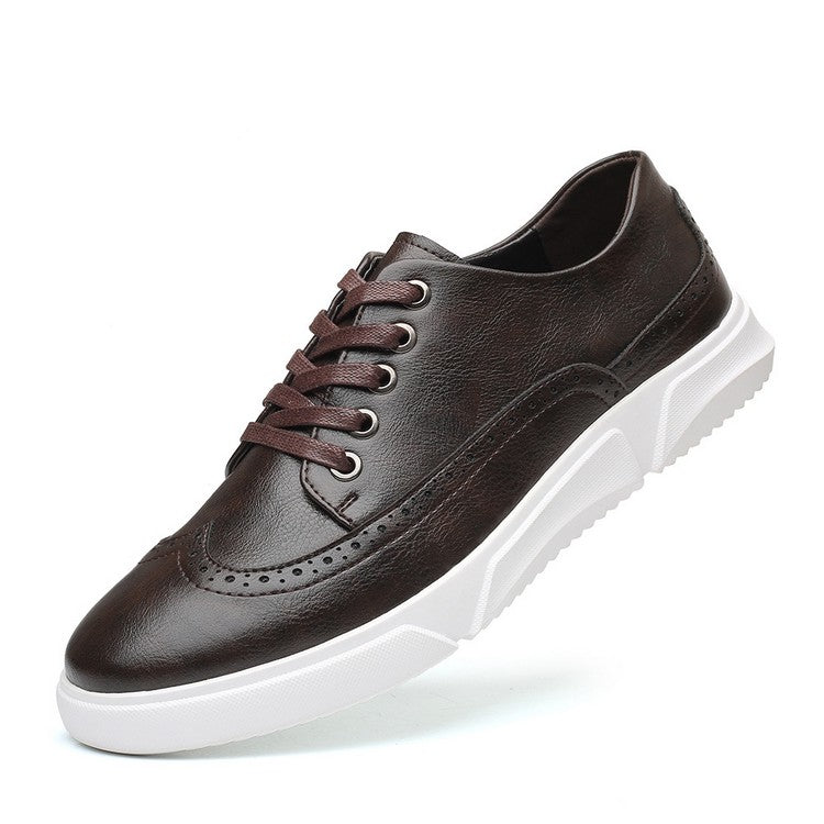 Baskets Cuir Homme Élégantes pour Tenue Décontractée Chic
