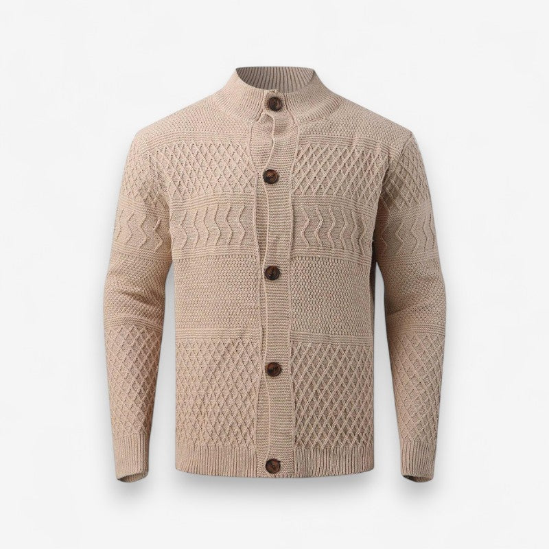 Cardigan Homme Long Manches Boutons Épais pour Hiver - PanierRoyale