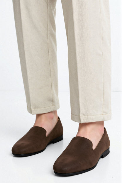 Mocassin Cuir Brun Confortable et Élégant