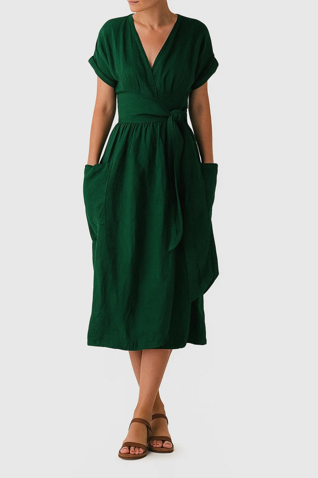 Robe Femme Lin Léger et Raffinée pour Été - PanierRoyale
