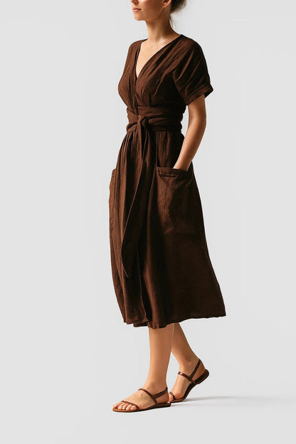Robe Femme Lin Léger et Raffinée pour Été