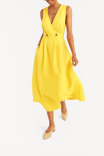 Robe Été en Lin Léger pour Femme