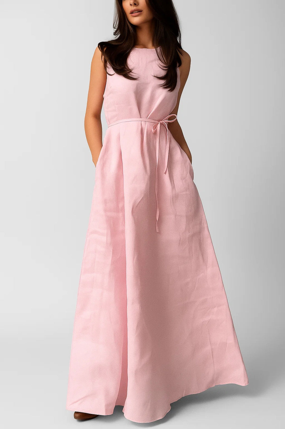 Robe Été Légère pour Femme avec Ceinture et Tissu Doux - PanierRoyale