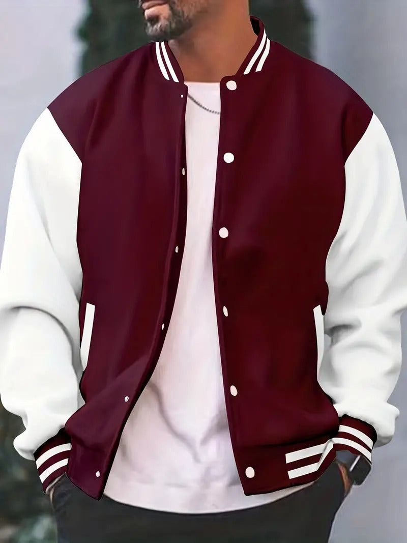 Blouson Marine Élégant à Manches Longues pour Femme