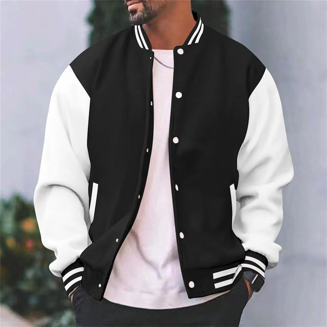 Blouson Marine Élégant à Manches Longues pour Femme