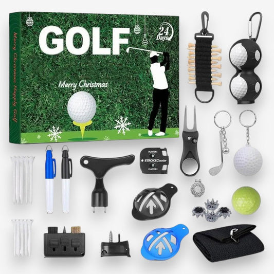 Calendrier de l'Avent Golf Décoratif avec Petits Cadeaux - PanierRoyale