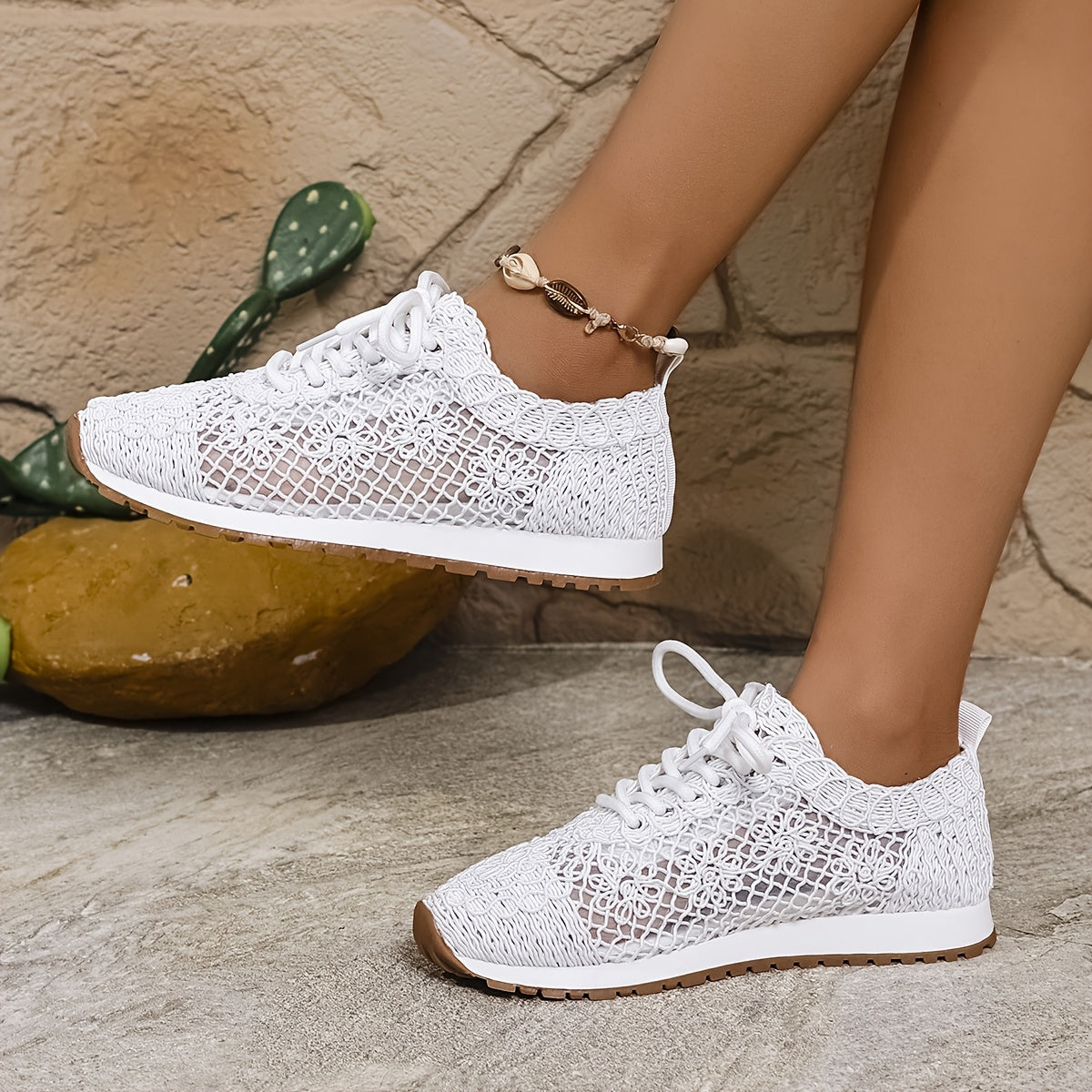AeraSway™ – Basket Femme Été Légère, Respirante & Confortable à Lacets