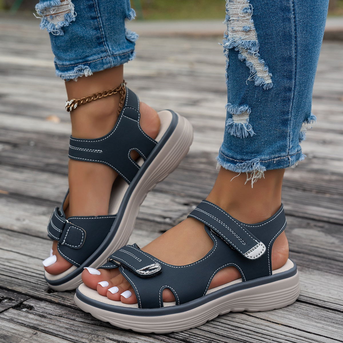 Sandales Femmes Confortables à Semelles Ergonomiques Respirantes