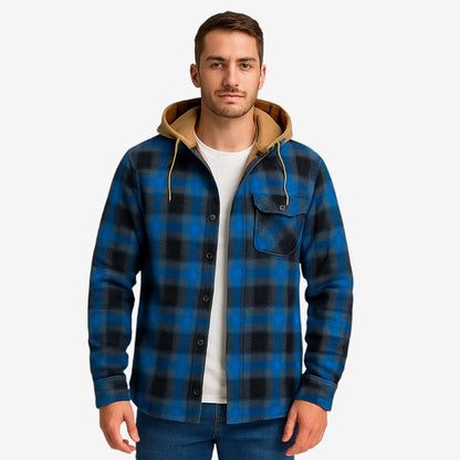 Veste en Tweed Classique avec Manches Longues et Poches