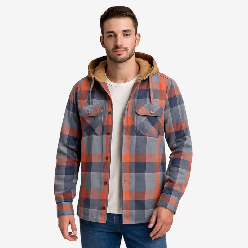 Veste en Tweed Classique avec Manches Longues et Poches