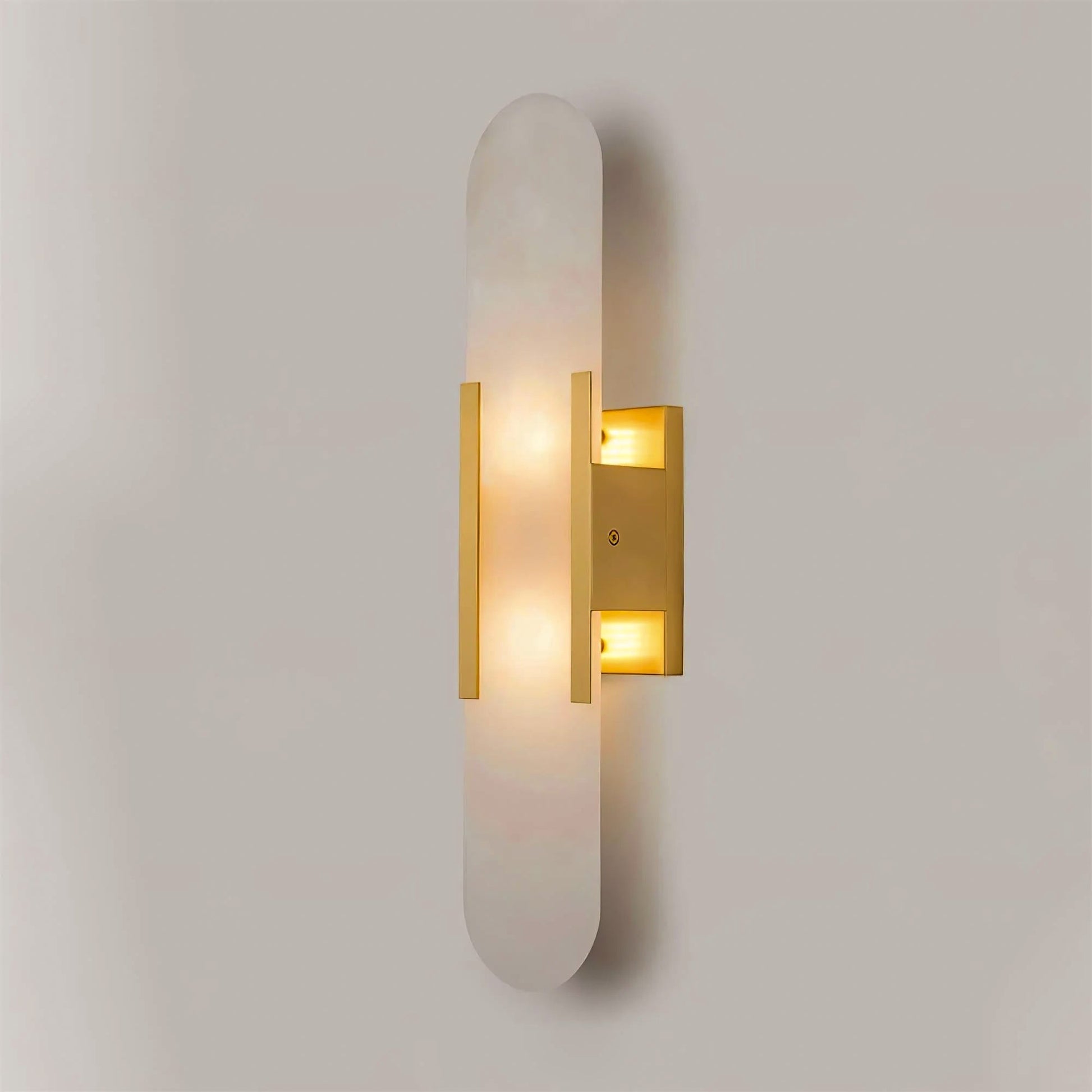 Albaline™ – applique murale LED en albâtre allongé, lumière douce
